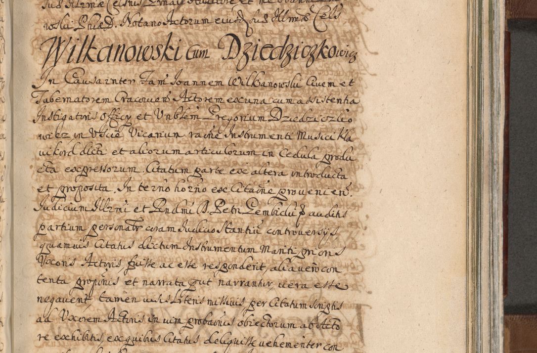 Zdjęcie nr 1132 dla obiektu archiwalnego: Acta actorum, decretorum, sententiarum, erectionum, confirmationum, institutionum, resignationum, constitutionum, provisionum, quietationum, submissionum, protestationum, substitutionum R. D. Petri Gembicki, episcopi Cracoviensis, ducis Severiae in a. D. 1650 et 1651 acticatorum. Volumen V