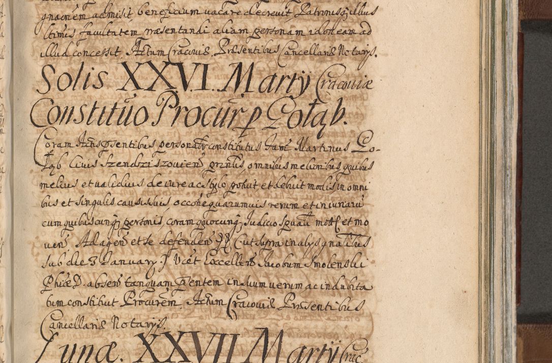 Zdjęcie nr 1130 dla obiektu archiwalnego: Acta actorum, decretorum, sententiarum, erectionum, confirmationum, institutionum, resignationum, constitutionum, provisionum, quietationum, submissionum, protestationum, substitutionum R. D. Petri Gembicki, episcopi Cracoviensis, ducis Severiae in a. D. 1650 et 1651 acticatorum. Volumen V