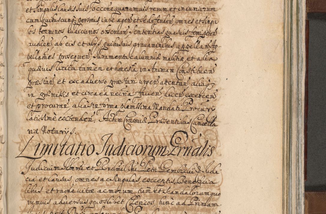 Zdjęcie nr 1128 dla obiektu archiwalnego: Acta actorum, decretorum, sententiarum, erectionum, confirmationum, institutionum, resignationum, constitutionum, provisionum, quietationum, submissionum, protestationum, substitutionum R. D. Petri Gembicki, episcopi Cracoviensis, ducis Severiae in a. D. 1650 et 1651 acticatorum. Volumen V