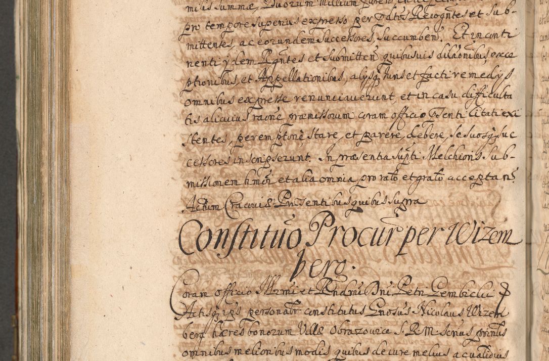 Zdjęcie nr 1125 dla obiektu archiwalnego: Acta actorum, decretorum, sententiarum, erectionum, confirmationum, institutionum, resignationum, constitutionum, provisionum, quietationum, submissionum, protestationum, substitutionum R. D. Petri Gembicki, episcopi Cracoviensis, ducis Severiae in a. D. 1650 et 1651 acticatorum. Volumen V