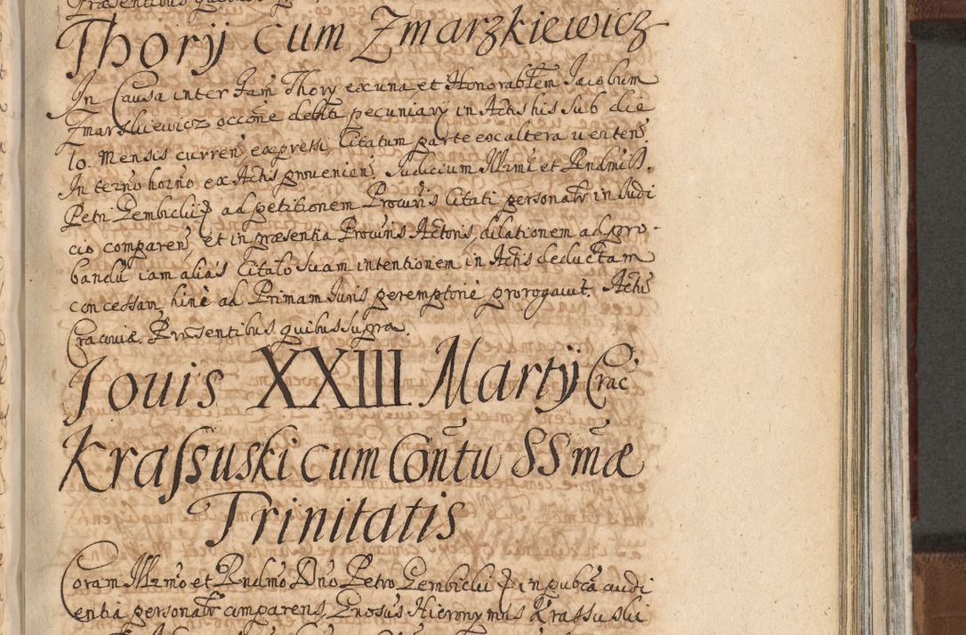 Zdjęcie nr 1122 dla obiektu archiwalnego: Acta actorum, decretorum, sententiarum, erectionum, confirmationum, institutionum, resignationum, constitutionum, provisionum, quietationum, submissionum, protestationum, substitutionum R. D. Petri Gembicki, episcopi Cracoviensis, ducis Severiae in a. D. 1650 et 1651 acticatorum. Volumen V