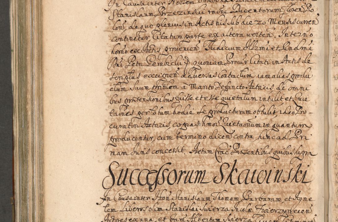 Zdjęcie nr 1117 dla obiektu archiwalnego: Acta actorum, decretorum, sententiarum, erectionum, confirmationum, institutionum, resignationum, constitutionum, provisionum, quietationum, submissionum, protestationum, substitutionum R. D. Petri Gembicki, episcopi Cracoviensis, ducis Severiae in a. D. 1650 et 1651 acticatorum. Volumen V