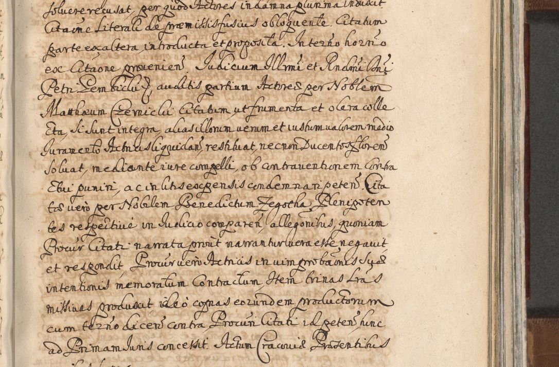 Zdjęcie nr 1116 dla obiektu archiwalnego: Acta actorum, decretorum, sententiarum, erectionum, confirmationum, institutionum, resignationum, constitutionum, provisionum, quietationum, submissionum, protestationum, substitutionum R. D. Petri Gembicki, episcopi Cracoviensis, ducis Severiae in a. D. 1650 et 1651 acticatorum. Volumen V