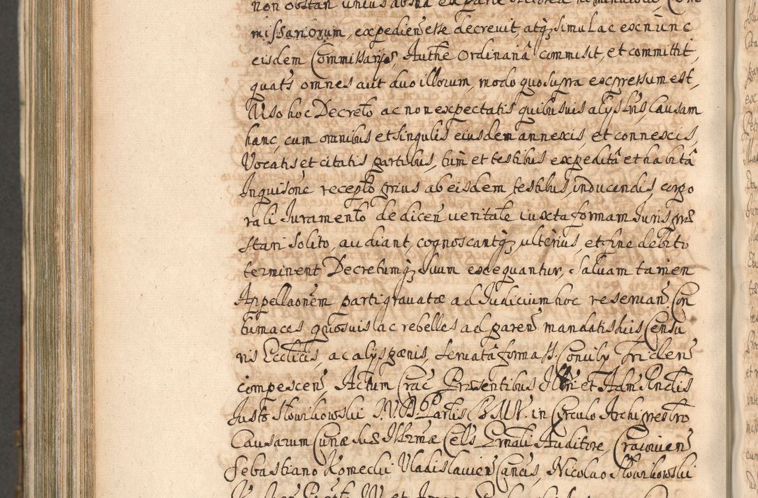 Zdjęcie nr 1113 dla obiektu archiwalnego: Acta actorum, decretorum, sententiarum, erectionum, confirmationum, institutionum, resignationum, constitutionum, provisionum, quietationum, submissionum, protestationum, substitutionum R. D. Petri Gembicki, episcopi Cracoviensis, ducis Severiae in a. D. 1650 et 1651 acticatorum. Volumen V