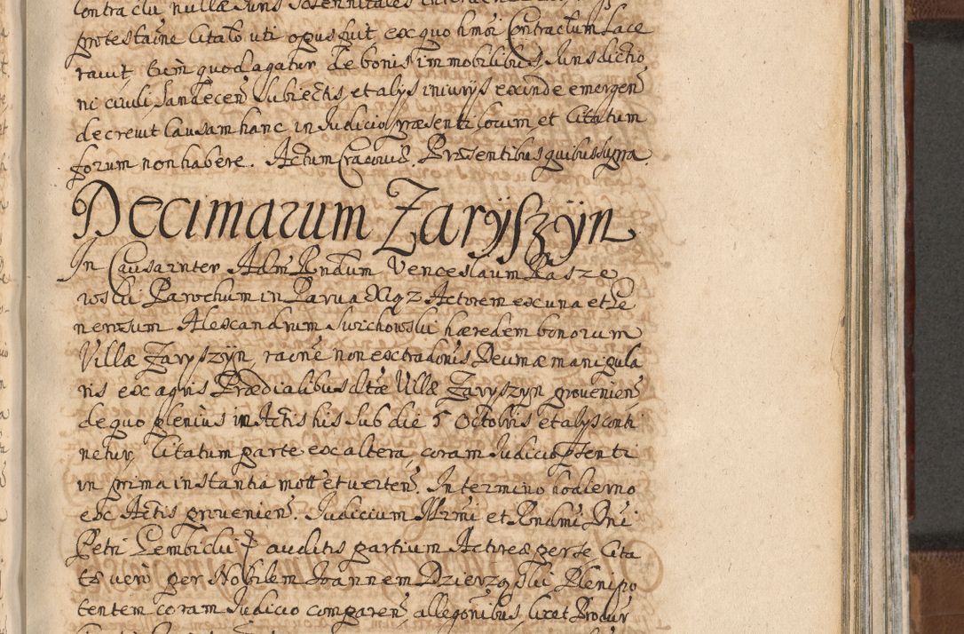 Zdjęcie nr 1106 dla obiektu archiwalnego: Acta actorum, decretorum, sententiarum, erectionum, confirmationum, institutionum, resignationum, constitutionum, provisionum, quietationum, submissionum, protestationum, substitutionum R. D. Petri Gembicki, episcopi Cracoviensis, ducis Severiae in a. D. 1650 et 1651 acticatorum. Volumen V