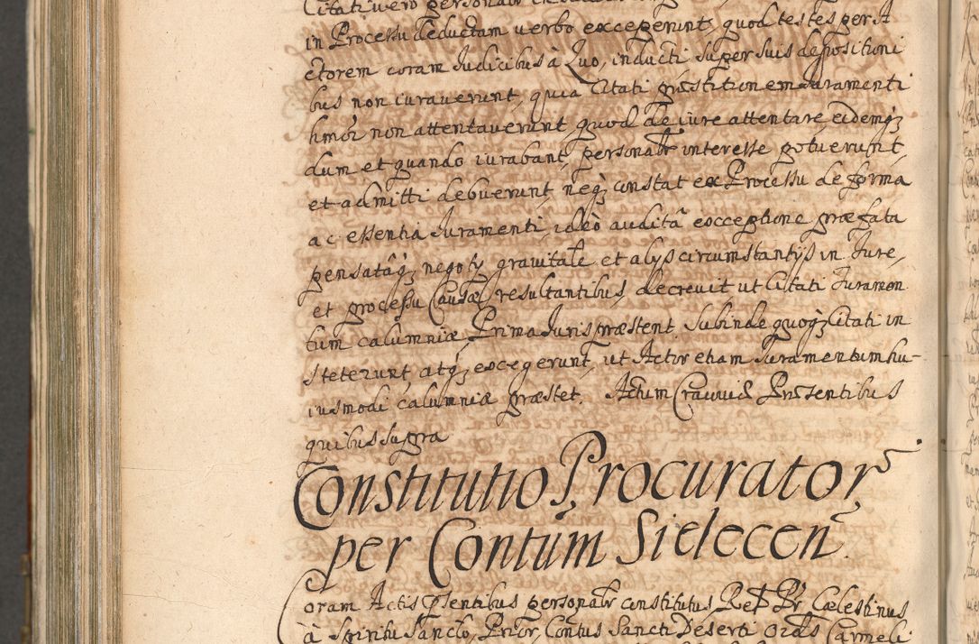 Zdjęcie nr 1101 dla obiektu archiwalnego: Acta actorum, decretorum, sententiarum, erectionum, confirmationum, institutionum, resignationum, constitutionum, provisionum, quietationum, submissionum, protestationum, substitutionum R. D. Petri Gembicki, episcopi Cracoviensis, ducis Severiae in a. D. 1650 et 1651 acticatorum. Volumen V