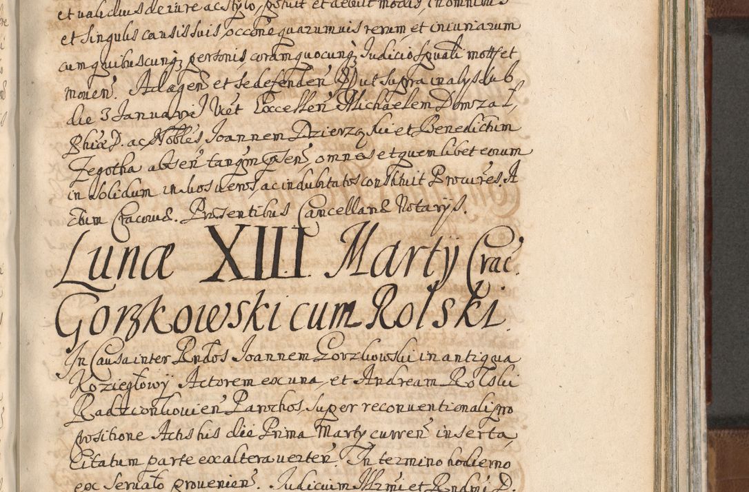 Zdjęcie nr 1100 dla obiektu archiwalnego: Acta actorum, decretorum, sententiarum, erectionum, confirmationum, institutionum, resignationum, constitutionum, provisionum, quietationum, submissionum, protestationum, substitutionum R. D. Petri Gembicki, episcopi Cracoviensis, ducis Severiae in a. D. 1650 et 1651 acticatorum. Volumen V