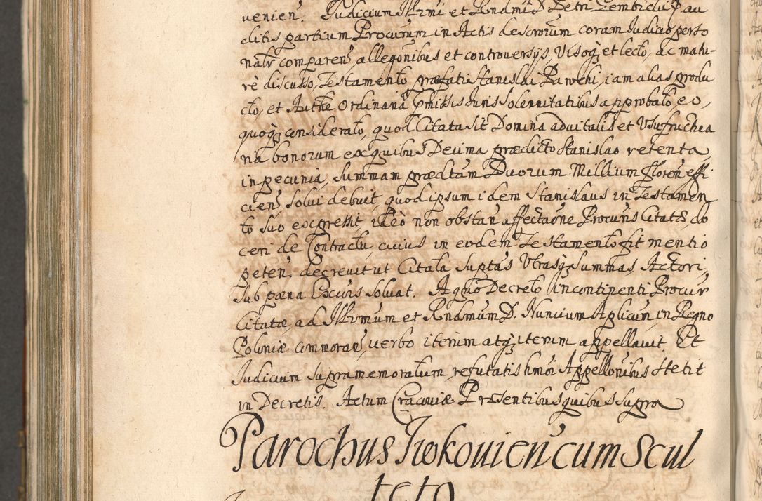 Zdjęcie nr 1093 dla obiektu archiwalnego: Acta actorum, decretorum, sententiarum, erectionum, confirmationum, institutionum, resignationum, constitutionum, provisionum, quietationum, submissionum, protestationum, substitutionum R. D. Petri Gembicki, episcopi Cracoviensis, ducis Severiae in a. D. 1650 et 1651 acticatorum. Volumen V