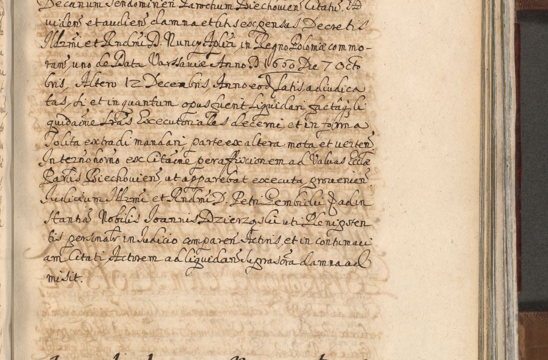 Zdjęcie nr 1092 dla obiektu archiwalnego: Acta actorum, decretorum, sententiarum, erectionum, confirmationum, institutionum, resignationum, constitutionum, provisionum, quietationum, submissionum, protestationum, substitutionum R. D. Petri Gembicki, episcopi Cracoviensis, ducis Severiae in a. D. 1650 et 1651 acticatorum. Volumen V