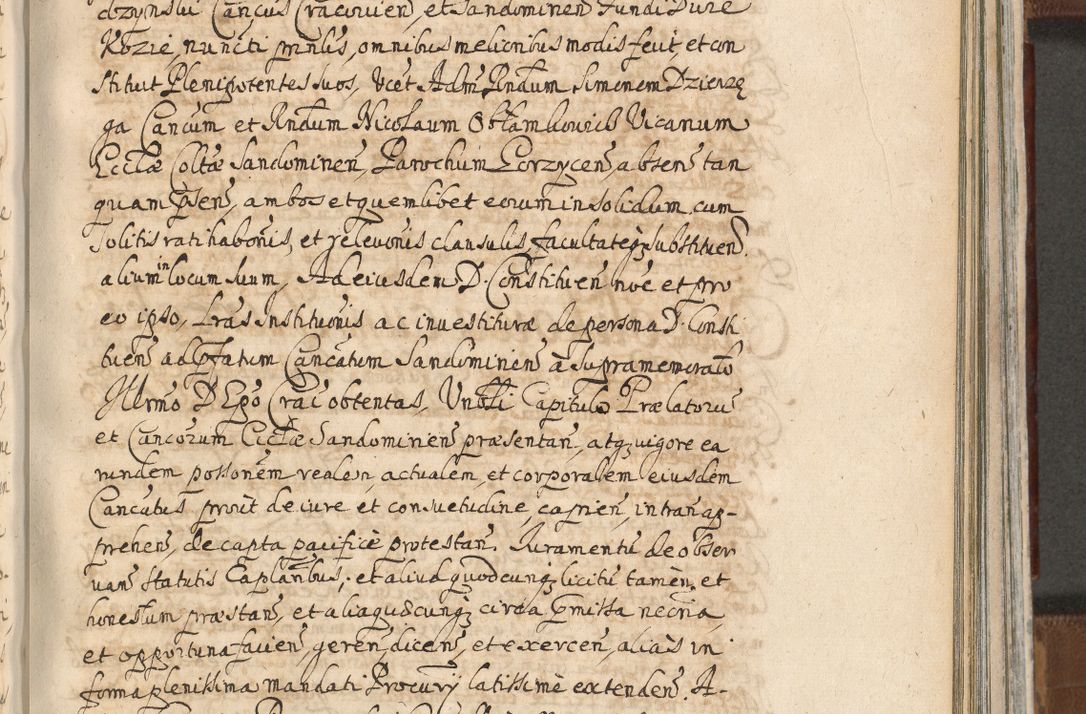 Zdjęcie nr 1084 dla obiektu archiwalnego: Acta actorum, decretorum, sententiarum, erectionum, confirmationum, institutionum, resignationum, constitutionum, provisionum, quietationum, submissionum, protestationum, substitutionum R. D. Petri Gembicki, episcopi Cracoviensis, ducis Severiae in a. D. 1650 et 1651 acticatorum. Volumen V