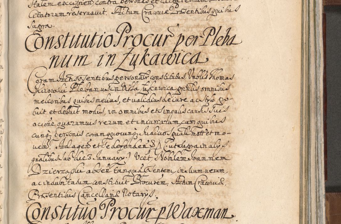 Zdjęcie nr 1082 dla obiektu archiwalnego: Acta actorum, decretorum, sententiarum, erectionum, confirmationum, institutionum, resignationum, constitutionum, provisionum, quietationum, submissionum, protestationum, substitutionum R. D. Petri Gembicki, episcopi Cracoviensis, ducis Severiae in a. D. 1650 et 1651 acticatorum. Volumen V