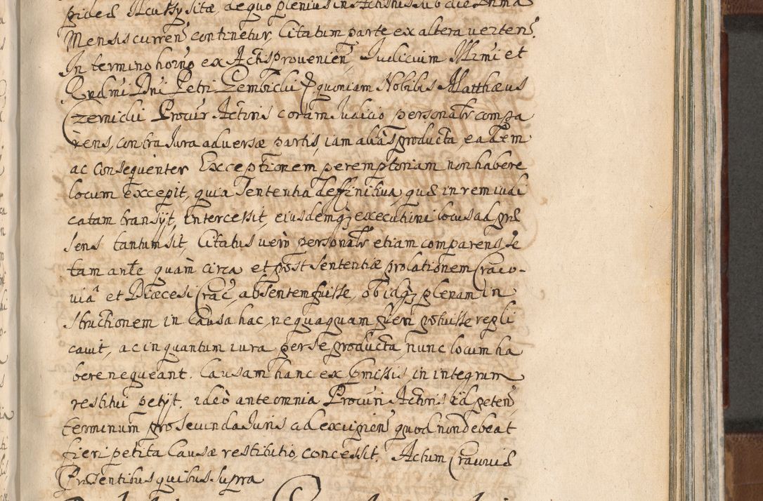 Zdjęcie nr 1080 dla obiektu archiwalnego: Acta actorum, decretorum, sententiarum, erectionum, confirmationum, institutionum, resignationum, constitutionum, provisionum, quietationum, submissionum, protestationum, substitutionum R. D. Petri Gembicki, episcopi Cracoviensis, ducis Severiae in a. D. 1650 et 1651 acticatorum. Volumen V