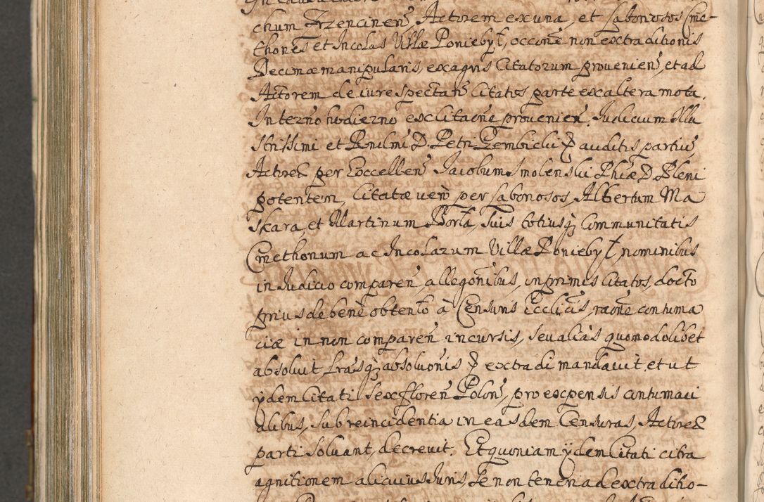 Zdjęcie nr 1075 dla obiektu archiwalnego: Acta actorum, decretorum, sententiarum, erectionum, confirmationum, institutionum, resignationum, constitutionum, provisionum, quietationum, submissionum, protestationum, substitutionum R. D. Petri Gembicki, episcopi Cracoviensis, ducis Severiae in a. D. 1650 et 1651 acticatorum. Volumen V