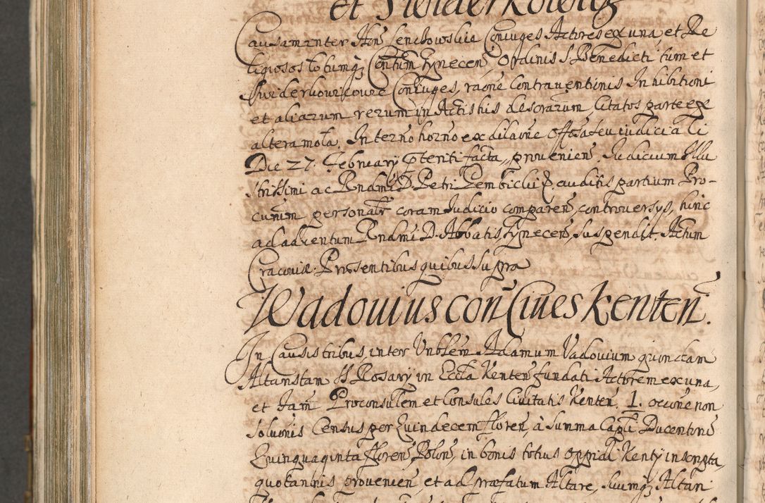 Zdjęcie nr 1071 dla obiektu archiwalnego: Acta actorum, decretorum, sententiarum, erectionum, confirmationum, institutionum, resignationum, constitutionum, provisionum, quietationum, submissionum, protestationum, substitutionum R. D. Petri Gembicki, episcopi Cracoviensis, ducis Severiae in a. D. 1650 et 1651 acticatorum. Volumen V