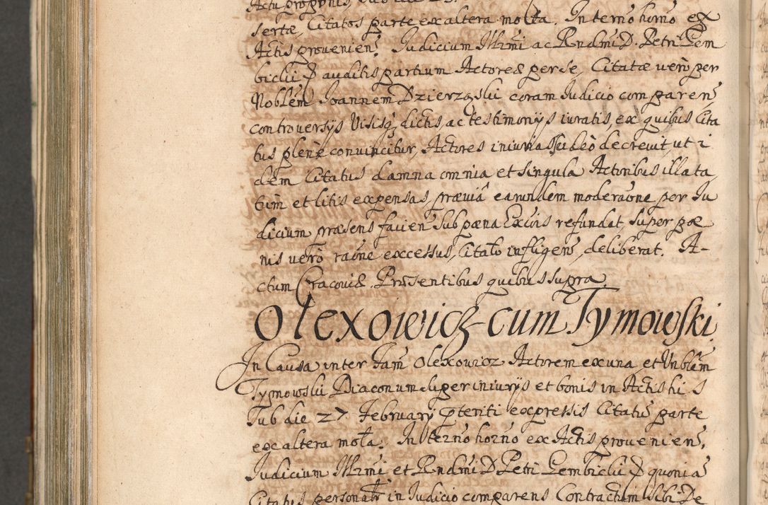 Zdjęcie nr 1069 dla obiektu archiwalnego: Acta actorum, decretorum, sententiarum, erectionum, confirmationum, institutionum, resignationum, constitutionum, provisionum, quietationum, submissionum, protestationum, substitutionum R. D. Petri Gembicki, episcopi Cracoviensis, ducis Severiae in a. D. 1650 et 1651 acticatorum. Volumen V