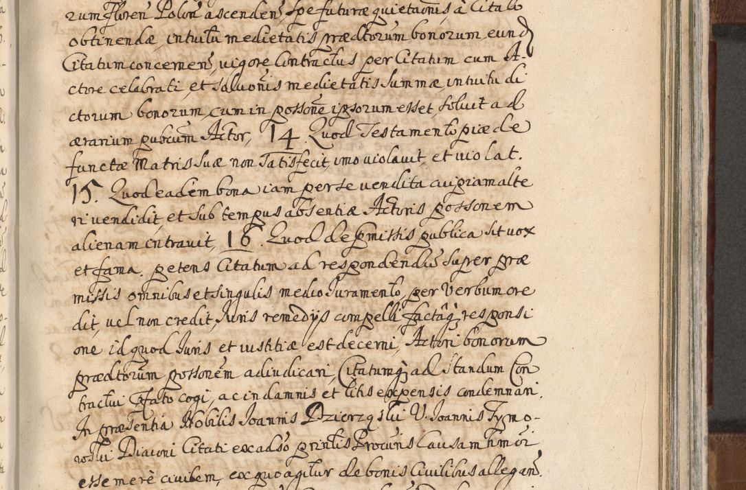 Zdjęcie nr 1068 dla obiektu archiwalnego: Acta actorum, decretorum, sententiarum, erectionum, confirmationum, institutionum, resignationum, constitutionum, provisionum, quietationum, submissionum, protestationum, substitutionum R. D. Petri Gembicki, episcopi Cracoviensis, ducis Severiae in a. D. 1650 et 1651 acticatorum. Volumen V