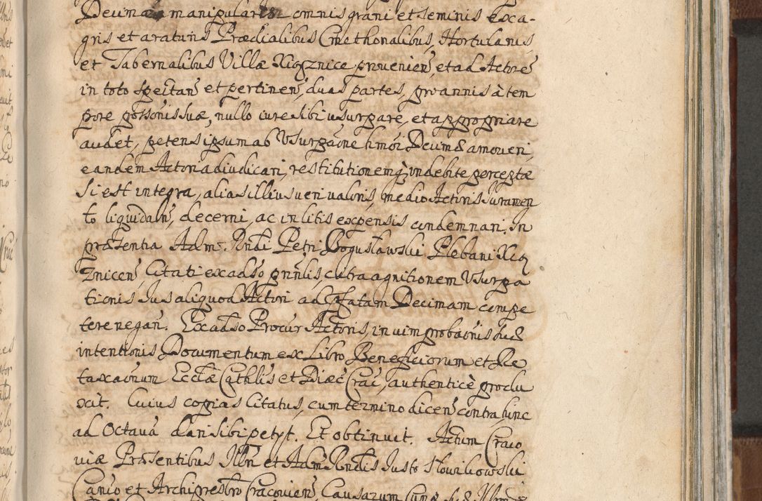 Zdjęcie nr 1062 dla obiektu archiwalnego: Acta actorum, decretorum, sententiarum, erectionum, confirmationum, institutionum, resignationum, constitutionum, provisionum, quietationum, submissionum, protestationum, substitutionum R. D. Petri Gembicki, episcopi Cracoviensis, ducis Severiae in a. D. 1650 et 1651 acticatorum. Volumen V