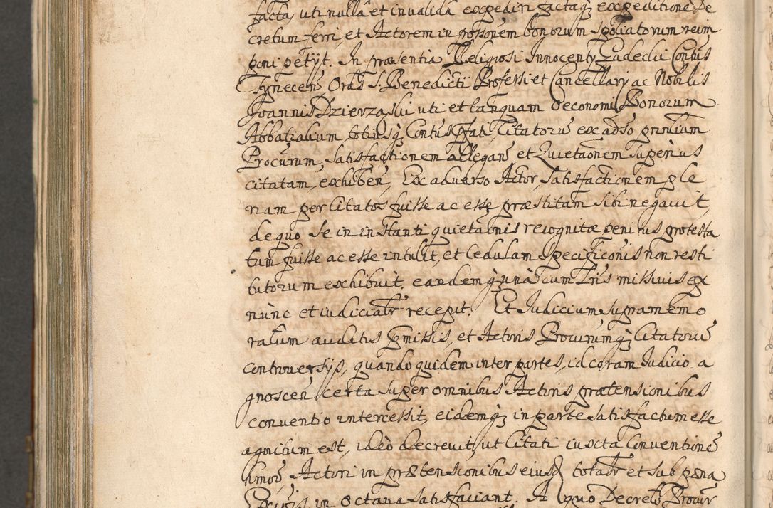 Zdjęcie nr 1061 dla obiektu archiwalnego: Acta actorum, decretorum, sententiarum, erectionum, confirmationum, institutionum, resignationum, constitutionum, provisionum, quietationum, submissionum, protestationum, substitutionum R. D. Petri Gembicki, episcopi Cracoviensis, ducis Severiae in a. D. 1650 et 1651 acticatorum. Volumen V