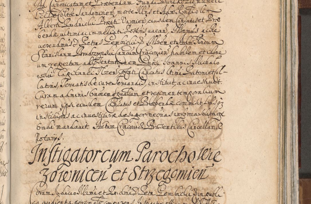 Zdjęcie nr 1060 dla obiektu archiwalnego: Acta actorum, decretorum, sententiarum, erectionum, confirmationum, institutionum, resignationum, constitutionum, provisionum, quietationum, submissionum, protestationum, substitutionum R. D. Petri Gembicki, episcopi Cracoviensis, ducis Severiae in a. D. 1650 et 1651 acticatorum. Volumen V
