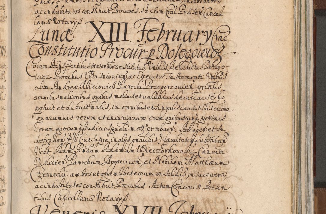 Zdjęcie nr 1058 dla obiektu archiwalnego: Acta actorum, decretorum, sententiarum, erectionum, confirmationum, institutionum, resignationum, constitutionum, provisionum, quietationum, submissionum, protestationum, substitutionum R. D. Petri Gembicki, episcopi Cracoviensis, ducis Severiae in a. D. 1650 et 1651 acticatorum. Volumen V
