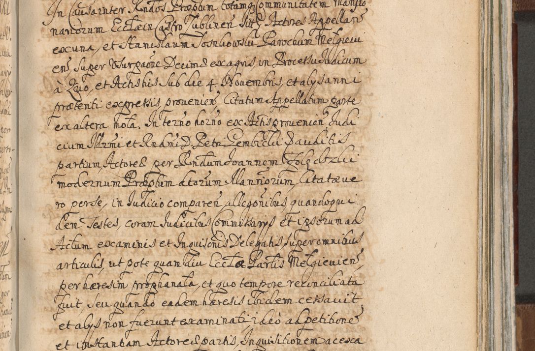 Zdjęcie nr 1056 dla obiektu archiwalnego: Acta actorum, decretorum, sententiarum, erectionum, confirmationum, institutionum, resignationum, constitutionum, provisionum, quietationum, submissionum, protestationum, substitutionum R. D. Petri Gembicki, episcopi Cracoviensis, ducis Severiae in a. D. 1650 et 1651 acticatorum. Volumen V