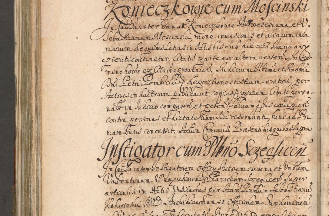 Zdjęcie nr 1053 dla obiektu archiwalnego: Acta actorum, decretorum, sententiarum, erectionum, confirmationum, institutionum, resignationum, constitutionum, provisionum, quietationum, submissionum, protestationum, substitutionum R. D. Petri Gembicki, episcopi Cracoviensis, ducis Severiae in a. D. 1650 et 1651 acticatorum. Volumen V