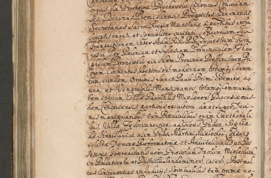 Zdjęcie nr 1049 dla obiektu archiwalnego: Acta actorum, decretorum, sententiarum, erectionum, confirmationum, institutionum, resignationum, constitutionum, provisionum, quietationum, submissionum, protestationum, substitutionum R. D. Petri Gembicki, episcopi Cracoviensis, ducis Severiae in a. D. 1650 et 1651 acticatorum. Volumen V