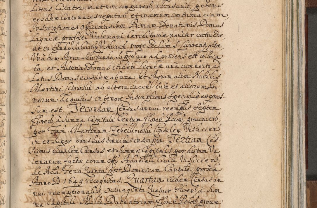 Zdjęcie nr 1046 dla obiektu archiwalnego: Acta actorum, decretorum, sententiarum, erectionum, confirmationum, institutionum, resignationum, constitutionum, provisionum, quietationum, submissionum, protestationum, substitutionum R. D. Petri Gembicki, episcopi Cracoviensis, ducis Severiae in a. D. 1650 et 1651 acticatorum. Volumen V