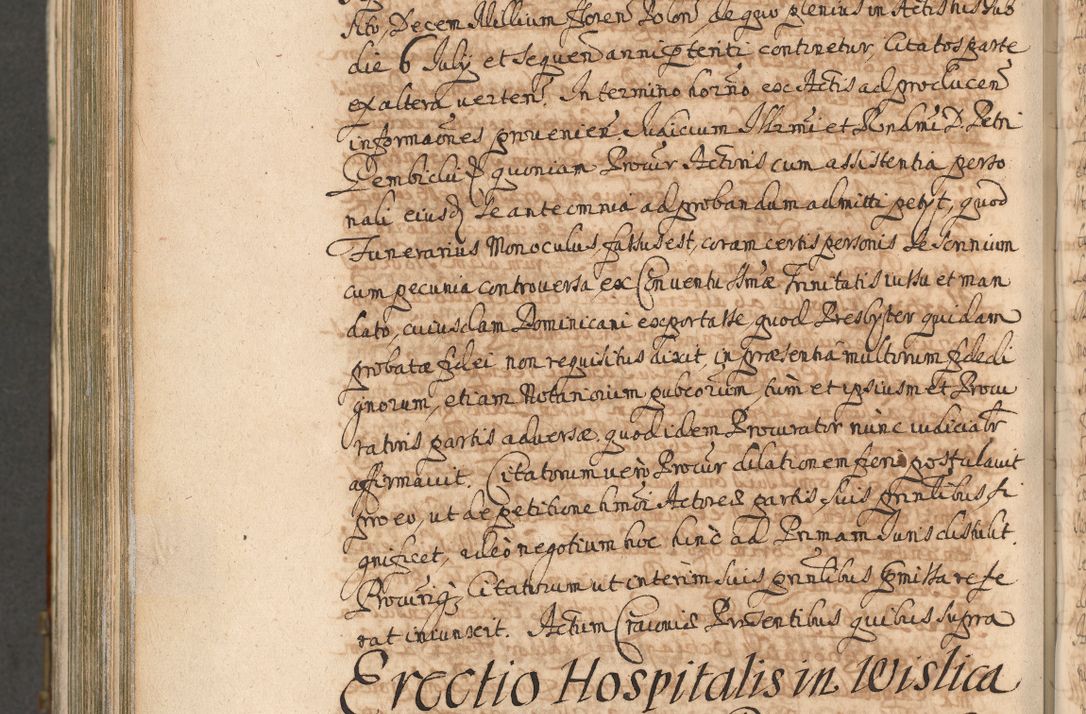 Zdjęcie nr 1043 dla obiektu archiwalnego: Acta actorum, decretorum, sententiarum, erectionum, confirmationum, institutionum, resignationum, constitutionum, provisionum, quietationum, submissionum, protestationum, substitutionum R. D. Petri Gembicki, episcopi Cracoviensis, ducis Severiae in a. D. 1650 et 1651 acticatorum. Volumen V