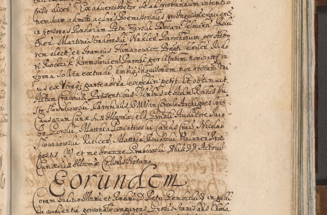 Zdjęcie nr 1042 dla obiektu archiwalnego: Acta actorum, decretorum, sententiarum, erectionum, confirmationum, institutionum, resignationum, constitutionum, provisionum, quietationum, submissionum, protestationum, substitutionum R. D. Petri Gembicki, episcopi Cracoviensis, ducis Severiae in a. D. 1650 et 1651 acticatorum. Volumen V