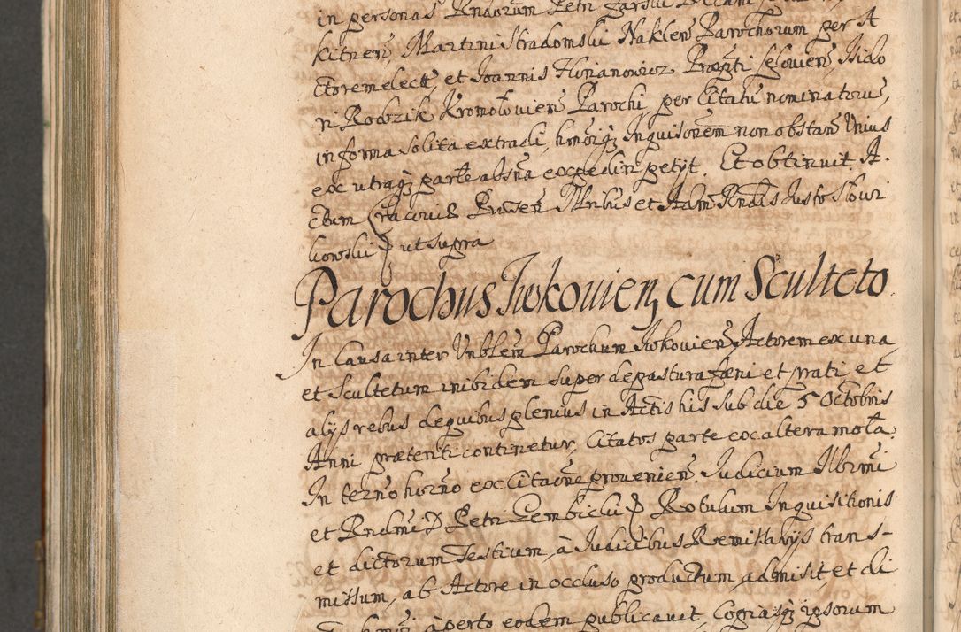 Zdjęcie nr 1041 dla obiektu archiwalnego: Acta actorum, decretorum, sententiarum, erectionum, confirmationum, institutionum, resignationum, constitutionum, provisionum, quietationum, submissionum, protestationum, substitutionum R. D. Petri Gembicki, episcopi Cracoviensis, ducis Severiae in a. D. 1650 et 1651 acticatorum. Volumen V