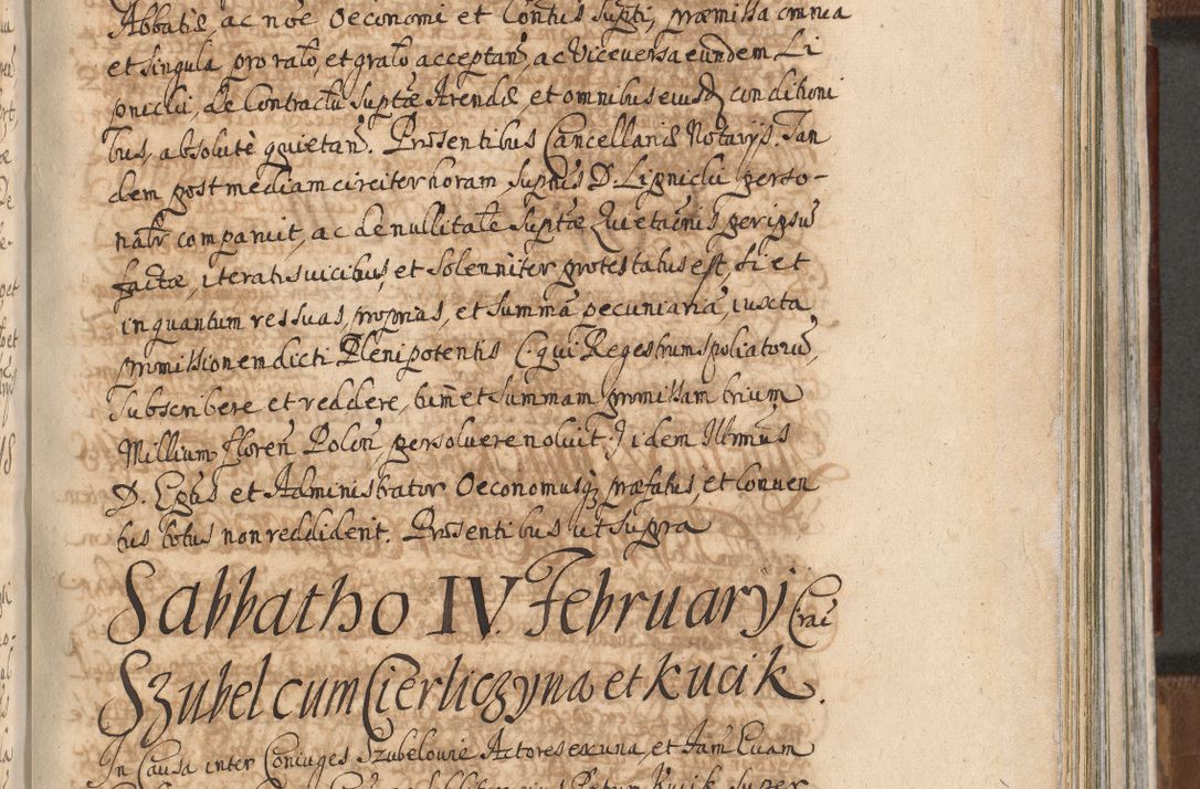 Zdjęcie nr 1034 dla obiektu archiwalnego: Acta actorum, decretorum, sententiarum, erectionum, confirmationum, institutionum, resignationum, constitutionum, provisionum, quietationum, submissionum, protestationum, substitutionum R. D. Petri Gembicki, episcopi Cracoviensis, ducis Severiae in a. D. 1650 et 1651 acticatorum. Volumen V