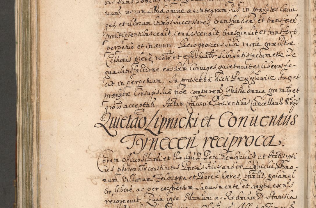 Zdjęcie nr 1031 dla obiektu archiwalnego: Acta actorum, decretorum, sententiarum, erectionum, confirmationum, institutionum, resignationum, constitutionum, provisionum, quietationum, submissionum, protestationum, substitutionum R. D. Petri Gembicki, episcopi Cracoviensis, ducis Severiae in a. D. 1650 et 1651 acticatorum. Volumen V