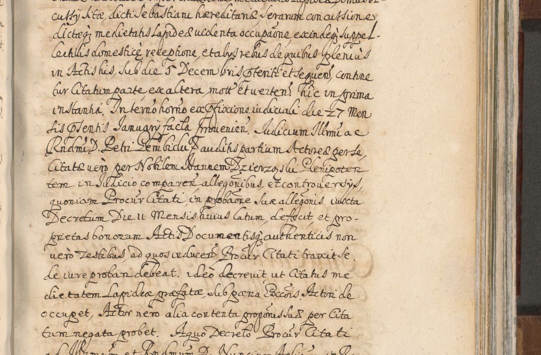 Zdjęcie nr 1028 dla obiektu archiwalnego: Acta actorum, decretorum, sententiarum, erectionum, confirmationum, institutionum, resignationum, constitutionum, provisionum, quietationum, submissionum, protestationum, substitutionum R. D. Petri Gembicki, episcopi Cracoviensis, ducis Severiae in a. D. 1650 et 1651 acticatorum. Volumen V