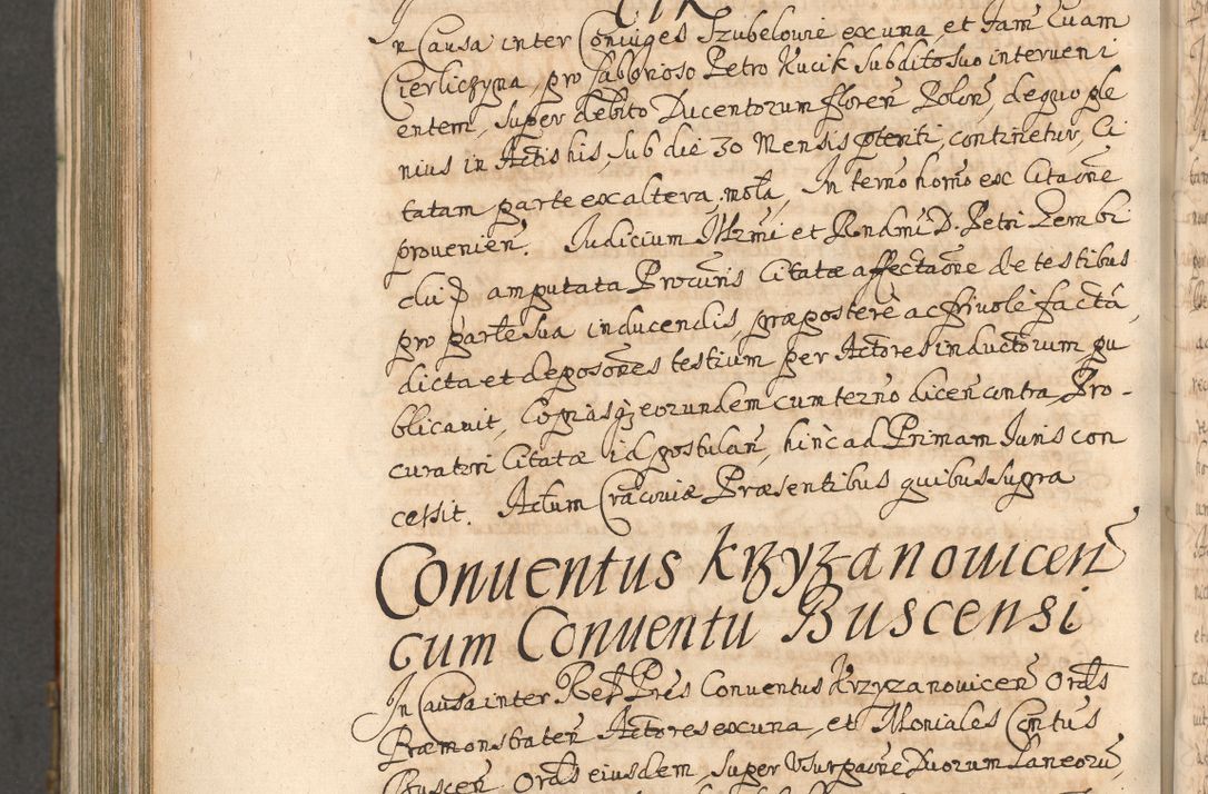 Zdjęcie nr 1027 dla obiektu archiwalnego: Acta actorum, decretorum, sententiarum, erectionum, confirmationum, institutionum, resignationum, constitutionum, provisionum, quietationum, submissionum, protestationum, substitutionum R. D. Petri Gembicki, episcopi Cracoviensis, ducis Severiae in a. D. 1650 et 1651 acticatorum. Volumen V