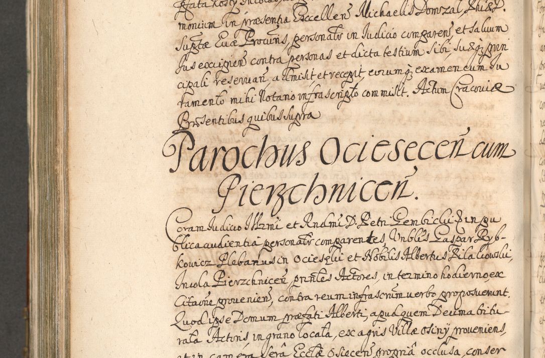 Zdjęcie nr 1023 dla obiektu archiwalnego: Acta actorum, decretorum, sententiarum, erectionum, confirmationum, institutionum, resignationum, constitutionum, provisionum, quietationum, submissionum, protestationum, substitutionum R. D. Petri Gembicki, episcopi Cracoviensis, ducis Severiae in a. D. 1650 et 1651 acticatorum. Volumen V