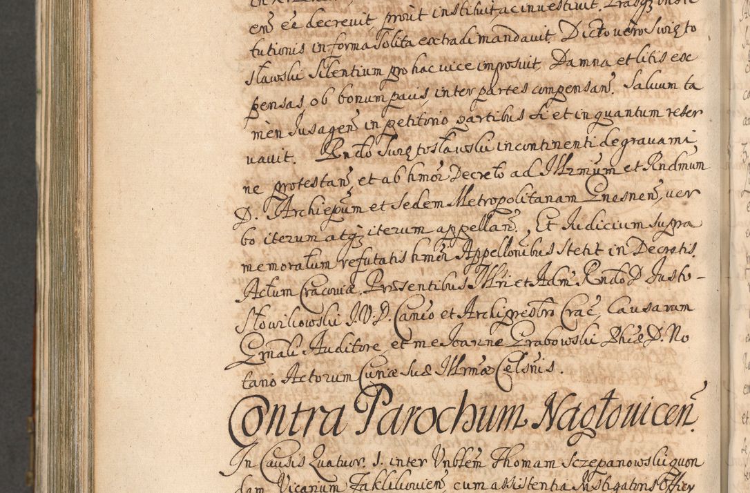 Zdjęcie nr 1019 dla obiektu archiwalnego: Acta actorum, decretorum, sententiarum, erectionum, confirmationum, institutionum, resignationum, constitutionum, provisionum, quietationum, submissionum, protestationum, substitutionum R. D. Petri Gembicki, episcopi Cracoviensis, ducis Severiae in a. D. 1650 et 1651 acticatorum. Volumen V