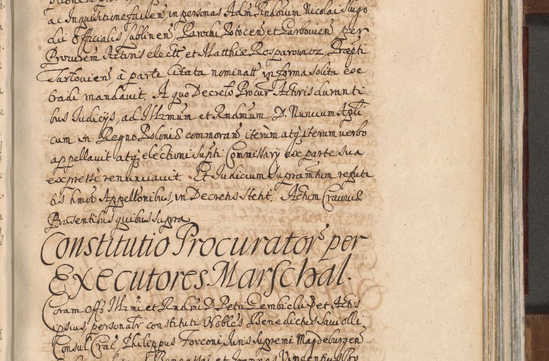 Zdjęcie nr 1016 dla obiektu archiwalnego: Acta actorum, decretorum, sententiarum, erectionum, confirmationum, institutionum, resignationum, constitutionum, provisionum, quietationum, submissionum, protestationum, substitutionum R. D. Petri Gembicki, episcopi Cracoviensis, ducis Severiae in a. D. 1650 et 1651 acticatorum. Volumen V