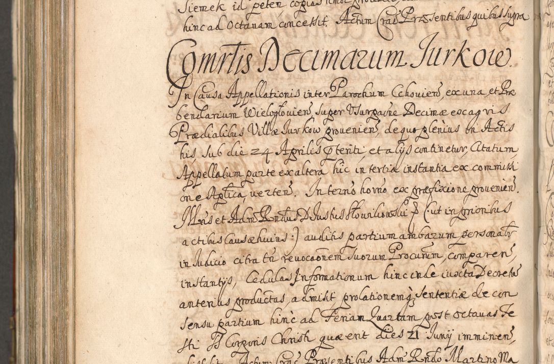 Zdjęcie nr 1209 dla obiektu archiwalnego: Acta actorum, decretorum, sententiarum, erectionum, confirmationum, institutionum, resignationum, constitutionum, provisionum, quietationum, submissionum, protestationum, substitutionum R. D. Petri Gembicki, episcopi Cracoviensis, ducis Severiae in a. D. 1650 et 1651 acticatorum. Volumen V