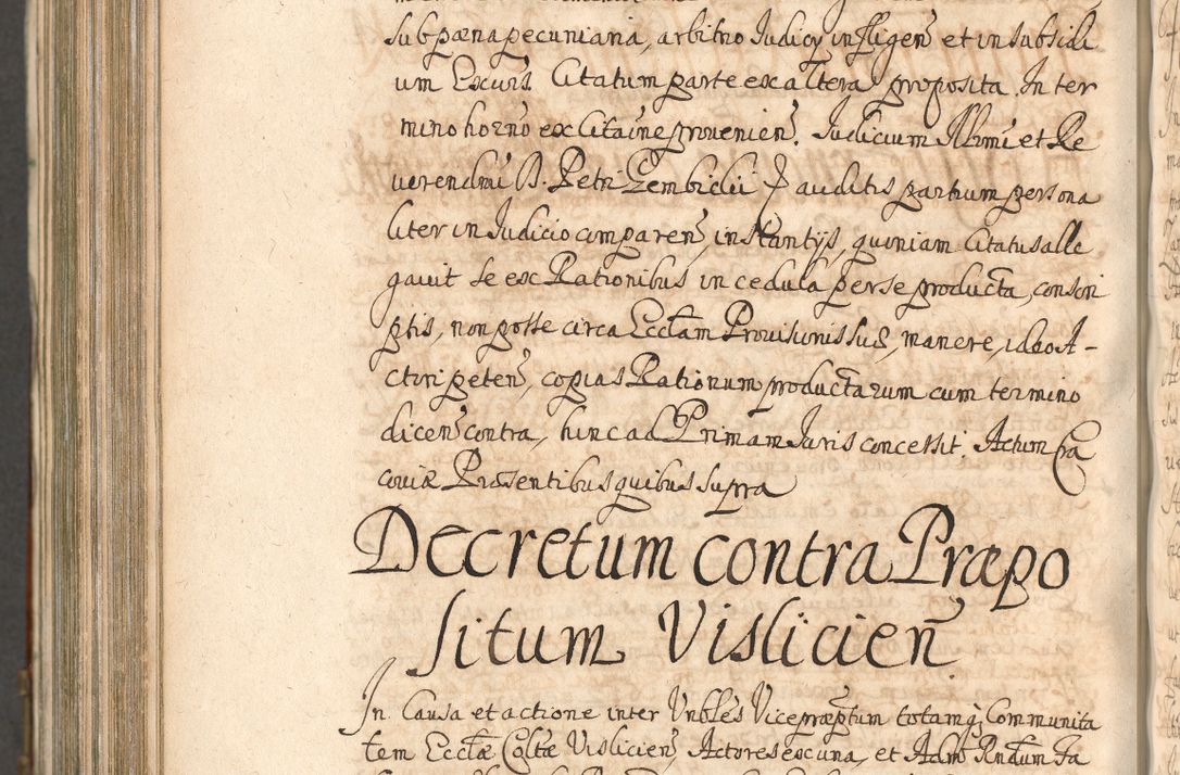 Zdjęcie nr 1207 dla obiektu archiwalnego: Acta actorum, decretorum, sententiarum, erectionum, confirmationum, institutionum, resignationum, constitutionum, provisionum, quietationum, submissionum, protestationum, substitutionum R. D. Petri Gembicki, episcopi Cracoviensis, ducis Severiae in a. D. 1650 et 1651 acticatorum. Volumen V
