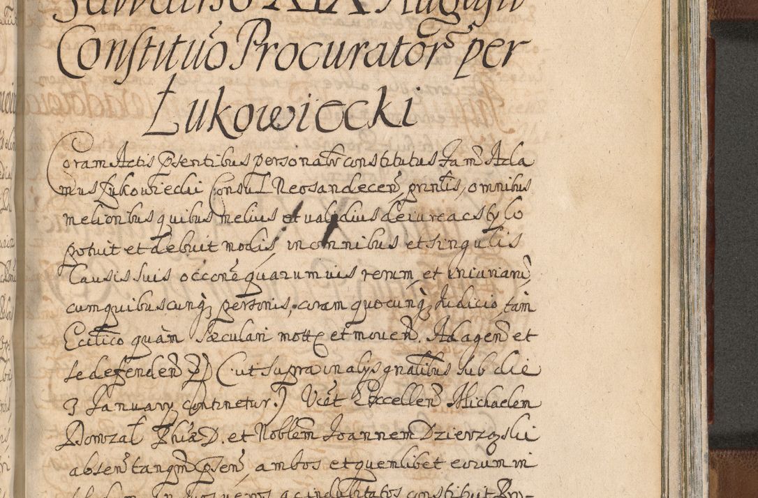 Zdjęcie nr 1401 dla obiektu archiwalnego: Acta actorum, decretorum, sententiarum, erectionum, confirmationum, institutionum, resignationum, constitutionum, provisionum, quietationum, submissionum, protestationum, substitutionum R. D. Petri Gembicki, episcopi Cracoviensis, ducis Severiae in a. D. 1650 et 1651 acticatorum. Volumen V