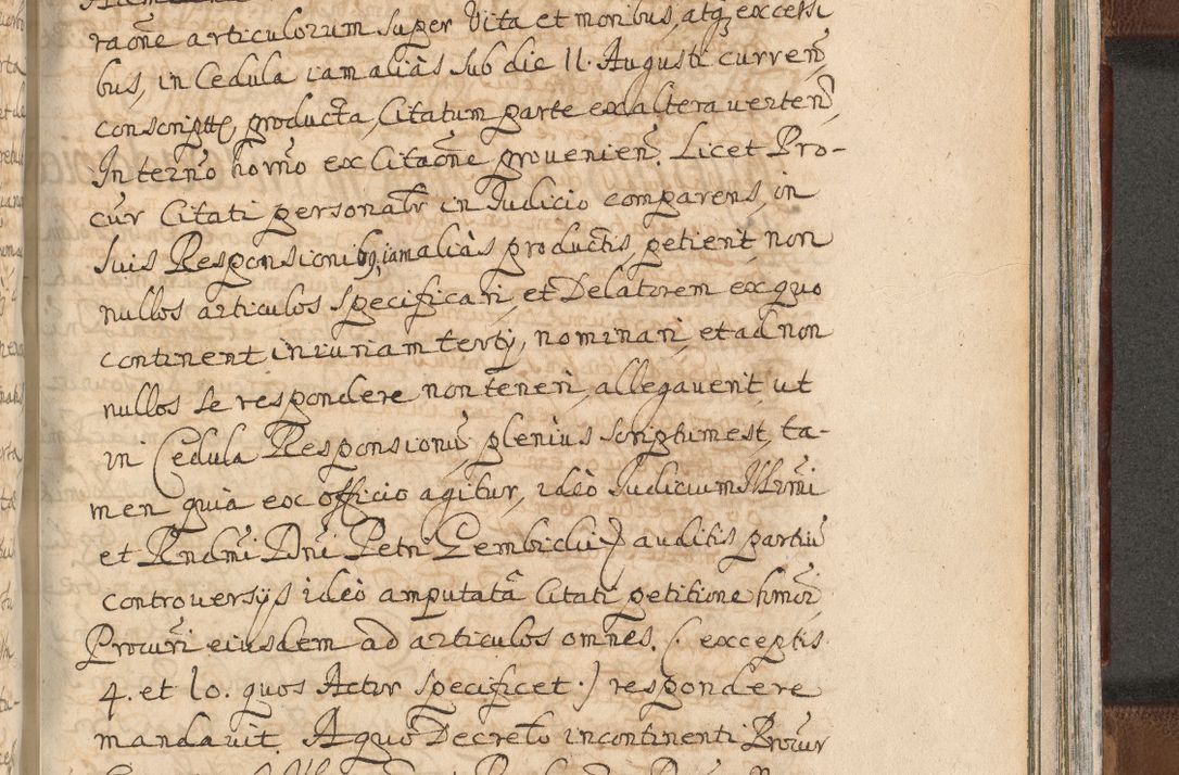 Zdjęcie nr 1399 dla obiektu archiwalnego: Acta actorum, decretorum, sententiarum, erectionum, confirmationum, institutionum, resignationum, constitutionum, provisionum, quietationum, submissionum, protestationum, substitutionum R. D. Petri Gembicki, episcopi Cracoviensis, ducis Severiae in a. D. 1650 et 1651 acticatorum. Volumen V