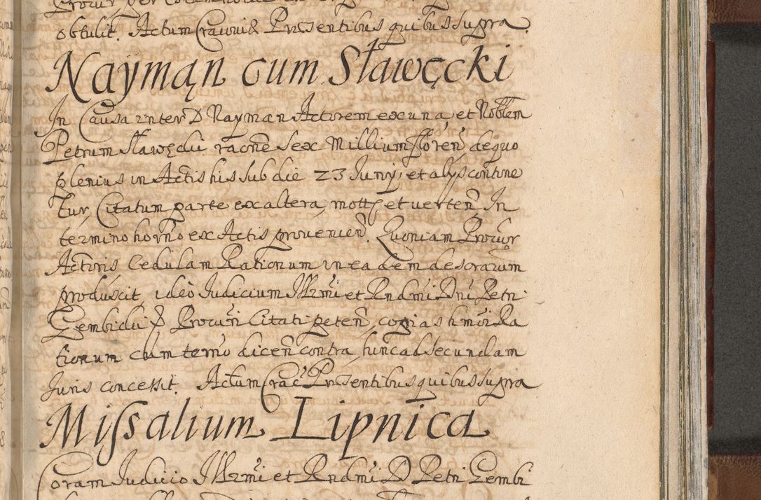 Zdjęcie nr 1397 dla obiektu archiwalnego: Acta actorum, decretorum, sententiarum, erectionum, confirmationum, institutionum, resignationum, constitutionum, provisionum, quietationum, submissionum, protestationum, substitutionum R. D. Petri Gembicki, episcopi Cracoviensis, ducis Severiae in a. D. 1650 et 1651 acticatorum. Volumen V