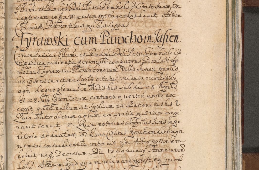 Zdjęcie nr 1395 dla obiektu archiwalnego: Acta actorum, decretorum, sententiarum, erectionum, confirmationum, institutionum, resignationum, constitutionum, provisionum, quietationum, submissionum, protestationum, substitutionum R. D. Petri Gembicki, episcopi Cracoviensis, ducis Severiae in a. D. 1650 et 1651 acticatorum. Volumen V