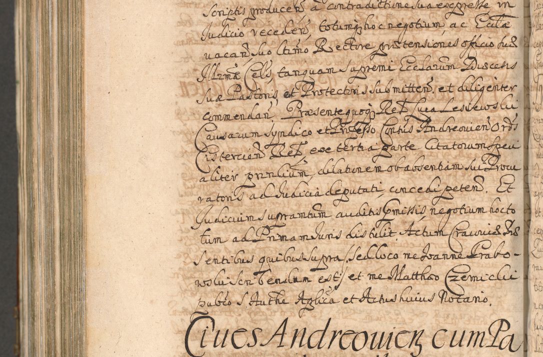 Zdjęcie nr 1394 dla obiektu archiwalnego: Acta actorum, decretorum, sententiarum, erectionum, confirmationum, institutionum, resignationum, constitutionum, provisionum, quietationum, submissionum, protestationum, substitutionum R. D. Petri Gembicki, episcopi Cracoviensis, ducis Severiae in a. D. 1650 et 1651 acticatorum. Volumen V