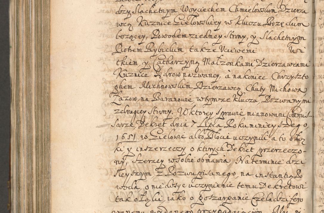 Zdjęcie nr 1390 dla obiektu archiwalnego: Acta actorum, decretorum, sententiarum, erectionum, confirmationum, institutionum, resignationum, constitutionum, provisionum, quietationum, submissionum, protestationum, substitutionum R. D. Petri Gembicki, episcopi Cracoviensis, ducis Severiae in a. D. 1650 et 1651 acticatorum. Volumen V