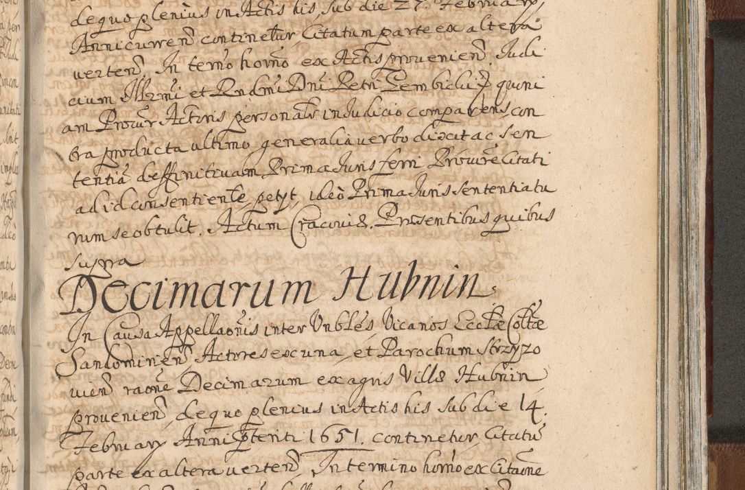 Zdjęcie nr 1381 dla obiektu archiwalnego: Acta actorum, decretorum, sententiarum, erectionum, confirmationum, institutionum, resignationum, constitutionum, provisionum, quietationum, submissionum, protestationum, substitutionum R. D. Petri Gembicki, episcopi Cracoviensis, ducis Severiae in a. D. 1650 et 1651 acticatorum. Volumen V