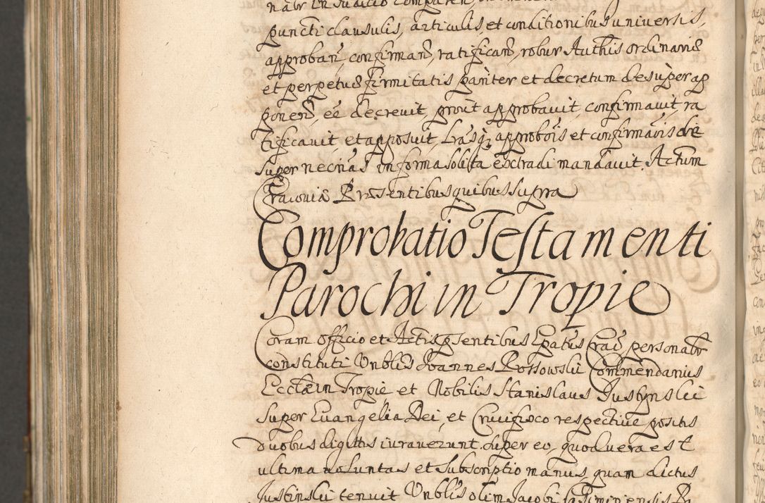 Zdjęcie nr 1366 dla obiektu archiwalnego: Acta actorum, decretorum, sententiarum, erectionum, confirmationum, institutionum, resignationum, constitutionum, provisionum, quietationum, submissionum, protestationum, substitutionum R. D. Petri Gembicki, episcopi Cracoviensis, ducis Severiae in a. D. 1650 et 1651 acticatorum. Volumen V