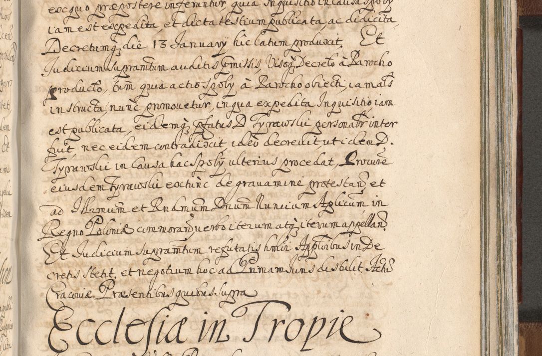 Zdjęcie nr 1363 dla obiektu archiwalnego: Acta actorum, decretorum, sententiarum, erectionum, confirmationum, institutionum, resignationum, constitutionum, provisionum, quietationum, submissionum, protestationum, substitutionum R. D. Petri Gembicki, episcopi Cracoviensis, ducis Severiae in a. D. 1650 et 1651 acticatorum. Volumen V