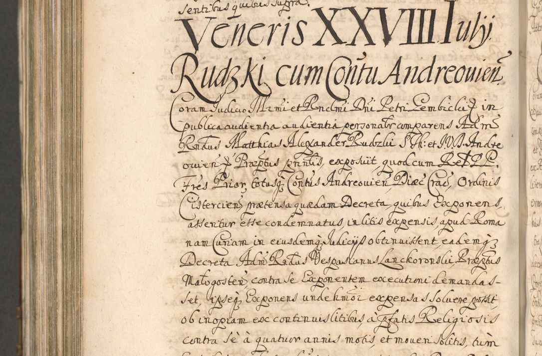 Zdjęcie nr 1360 dla obiektu archiwalnego: Acta actorum, decretorum, sententiarum, erectionum, confirmationum, institutionum, resignationum, constitutionum, provisionum, quietationum, submissionum, protestationum, substitutionum R. D. Petri Gembicki, episcopi Cracoviensis, ducis Severiae in a. D. 1650 et 1651 acticatorum. Volumen V